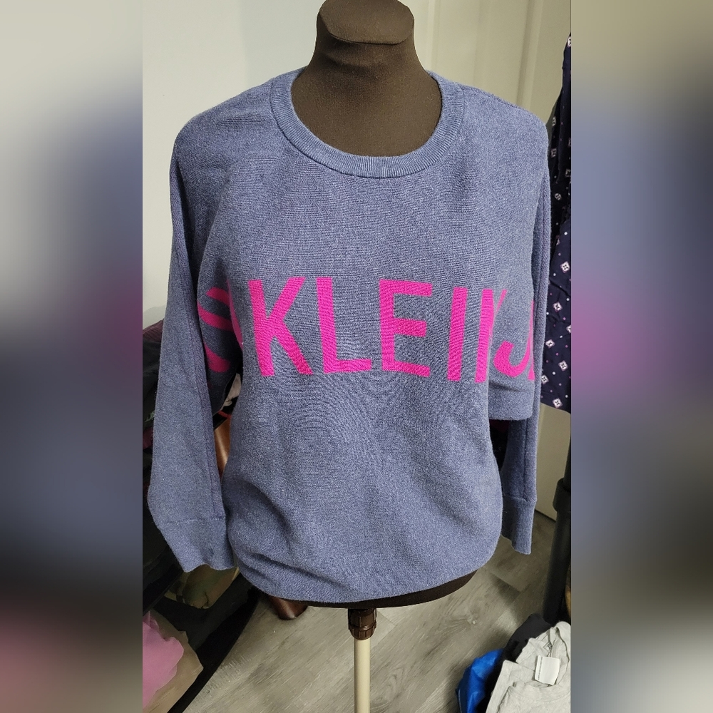 XL Calvin Klein Doleman Sleeve Knit Sweater With Name On Front NWOT